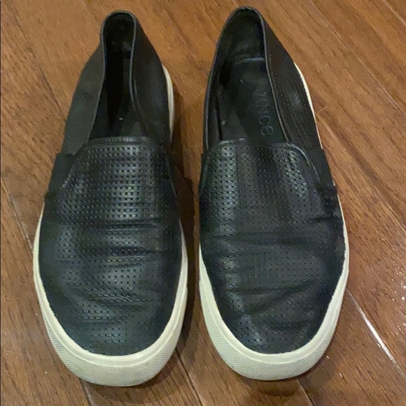 Vince Black Slip On Sneakers Size 6 - Picture 1 of 8